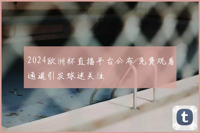 2024欧洲杯直播平台公布 免费观看通道引发球迷关注