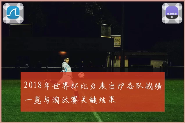 2018年世界杯比分表出炉各队战绩一览与淘汰赛关键结果